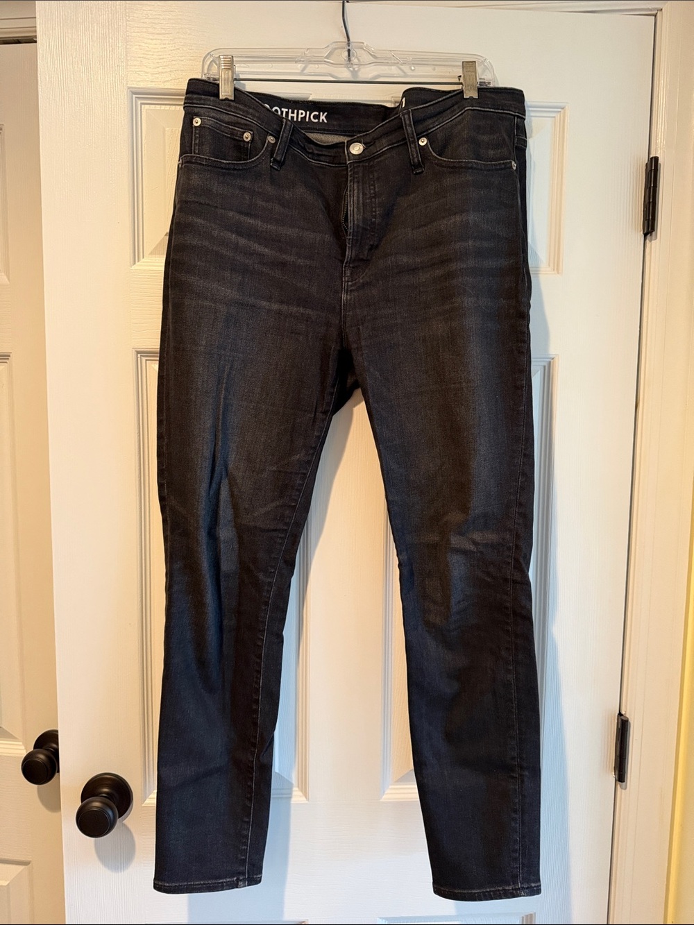 J. Crew Toothpick Slim Straight Black Jeans